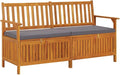 vidaXL Outdoor Storage Bench Deck Box for Patio Furniture Solid Wood Acacia-Ruum Studio Home