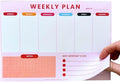 Weekly Planner Notepad – Tear-Off Weekly to do List Notepad, Weekl y Desk Calendar Notebook for Productivity, Task Planner for Time Management, Project Planner with 50 Planning Sheets-Ruum Studio Home