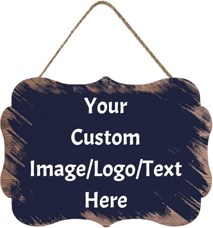 Personalized Custom Wooden Signs with Any Text Name for Home Door Man Cave Bar Family Farmhouse Decorative Home Kitchen Rustic Wall Decor-Ruum Studio Home
