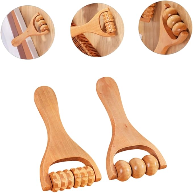Wooden Foot Massager Tool with Roller - Ultimate Foot Roller Massage Device for Pain Relief, Natural Wood Massage Tools for Relaxation-Ruum Studio Home