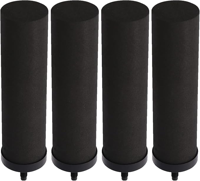 Huining 4PCS Black Filters for Purification Unit Filter Replacement Household Bucket Filtration System Gravity Water Filter System Purifier Survival-Ruum Studio Home