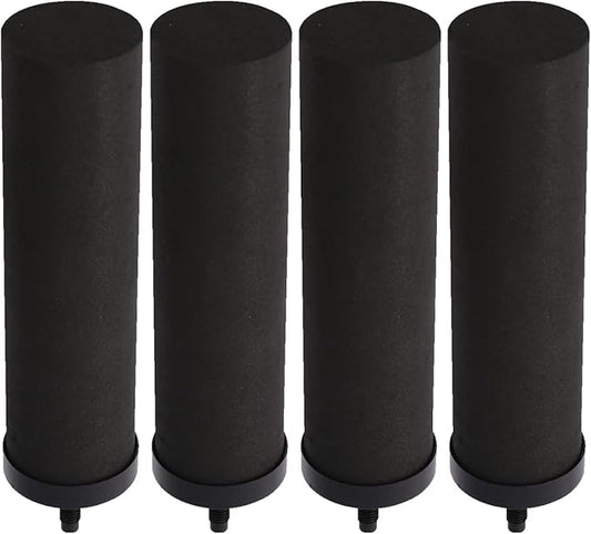 Huining 4PCS Black Filters for Purification Unit Filter Replacement Household Bucket Filtration System Gravity Water Filter System Purifier Survival-Ruum Studio Home