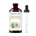 Majestic Pure Chamomile Essential Oil with Glass Dropper - Huge 4 Fl Oz - 100% Pure and Natural Chamomile Oil - Premium Grade Essential Oils for Diffuser, Aromatherapy, Soap and Candle Making-Ruum Studio Home
