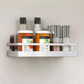 SUS304 Stainless steel Wall Mount Spice Rack Storage Basket - Seasoning Container, Kitchen Spice Organizer -Kitchen Seasoning Hanging Rack - Bathroom Shelf (Silver)-Ruum Studio Home