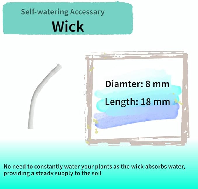Nihow Self Watering Planter Accessory Set with Wick, Mesh - Enhance Your Plant's Growth and Health Easily-Ruum Studio Home