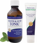 Dental Herb Company - Tooth & Gums Tonic (18 oz.) Mouthwash and Essentials Paste (Kit) - Truly Natural - Alchohol and Fluoride Free. Controls Bleeding and inflamed Gums and relieves Dry Mouth.-Ruum Studio Home
