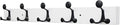SKOLOO 30-Inch White Wood Coat Rack Wall Mount with 5 Triple Hooks - Ideal for Family Entrances, Classrooms, and Pet Supplies Storage - Perfect Coat Hooks for Wall-Ruum Studio Home