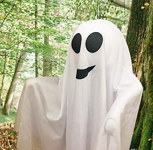 4 Pack Halloween Hanging Ghosts, 27.5" Cute Flying Ghost Decorations for Front Yard Patio Lawn Garden Party Décor and Holiday Decorations-Ruum Studio Home