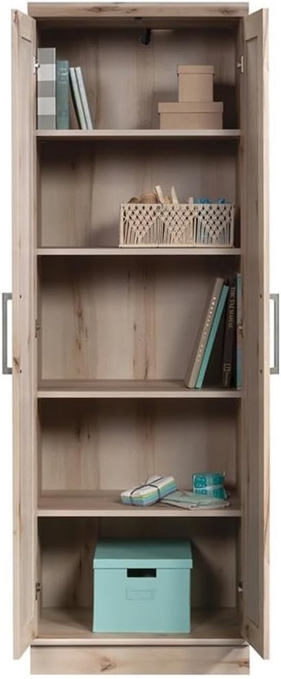 Sauder HomePlus Two Door Storage Cabinet/Pantry Cabinet, Pacific Maple Finish-Ruum Studio Home