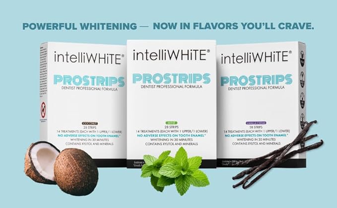 Prostrips - 12 Shades Whiter Teeth - 28 Enamel Safe REMINERALIZING Gentle Strips – 97% no Sensitivity-Ruum Studio Home