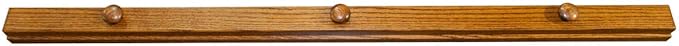 RRD Quilt Hanger for Wall for Display (48") Amish Made Wooden Quilt Rack Wall Mount - Rustic Tapestry Quilt Wall Hangers (Oak Wood, Michaels Stain, 48" Long)-Ruum Studio Home