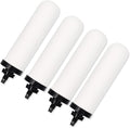 4 PACK 7" Gravity Drinking Water Ceramic Replacement Candle Element Filter with Activated Carbon, 7-Inch Gravity Water Replacement Filter for Basic Gravity Water Filter-Ruum Studio Home