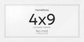 Homeforia 4x9 Business License Frame White, High End Oak 4 x 9 White Wood Certificate Frames, 9x4 Wooden Document Frames for Wall or Tabletop, 4 by 9 Picture Frames, Tempered Glass, Wall Kit, Set of 1-Ruum Studio Home