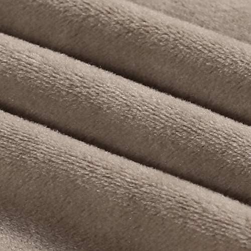 PrinceDeco Velvet Stretch Couch Cushion Cover Soft Cushion Slipcover for Chair Loveseat Sofa Cushion Furniture Protector Seat Cushion Sofa Cover (3 Piece XL Sofa Cushion Covers, Taupe)-Ruum Studio Home
