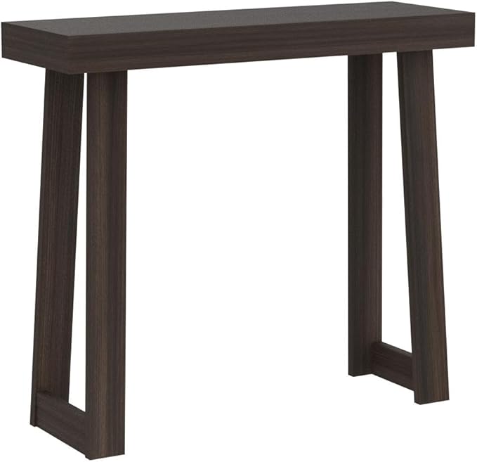 Plank+Beam Solid Wood Console Table, 36 Inch, Sofa Table, Narrow Entryway Table for Hallway, Behind The Couch, Living Room, Foyer, Easy Assembly, Walnut-Ruum Studio Home