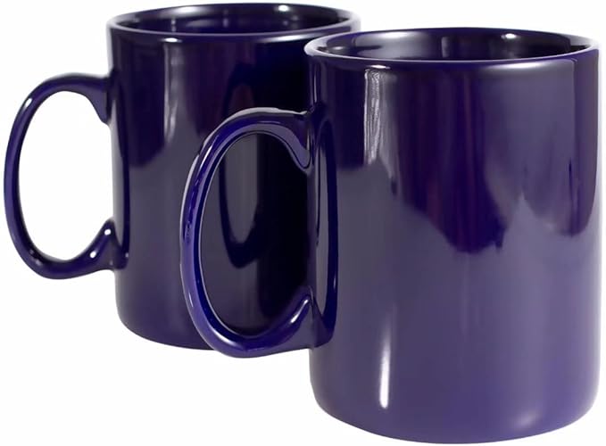 30oz Super Large Ceramic Coffee Mugs Large Handles Set of 2 (Cobalto)-Ruum Studio Home