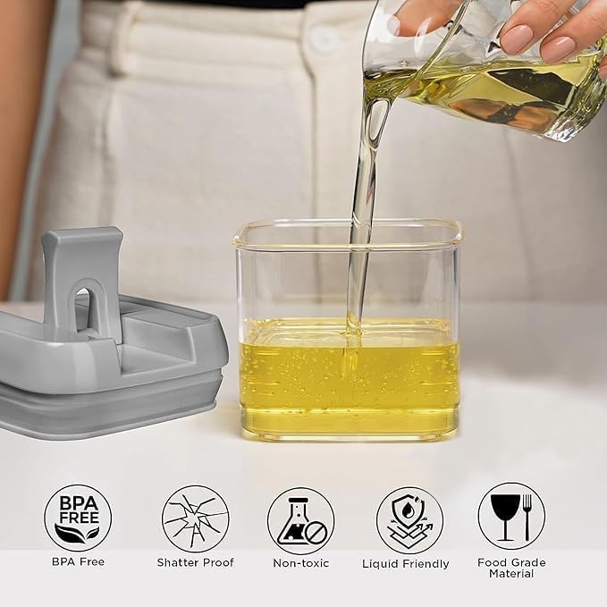 Shazo 9 PC Airtight Food Storage Containers - BPA Free Clear Plastic Snack & Spice Containers with Easy Lock Lids - Kitchen and Pantry Organization for Herbs, Coffee, Tea - 0.5L / 2.1 Cups-Ruum Studio Home