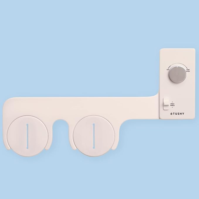 TUSHY Classic 3.0 Bidet Seat Attachment - A Non-Electric Self Cleaning Water Sprayer with Adjustable Water Pressure Nozzle, Angle Control & Easy Home Installation (Biscuit/Platinum)-Ruum Studio Home