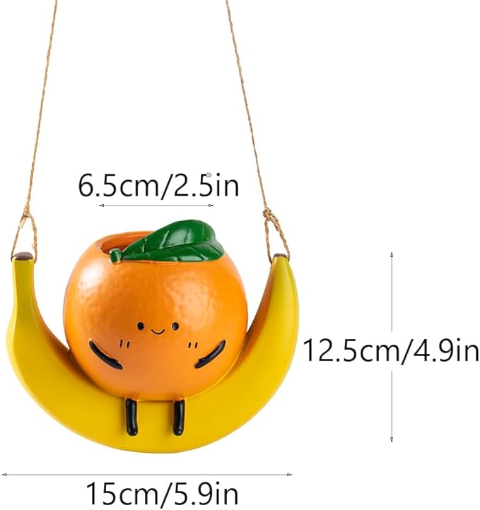 Hanging Swing Planter,Wall Planter， Indoor/Outdoor Resin Planter，Succulent Pots for String of Pearls - Hanging Plant Holder-Ruum Studio Home
