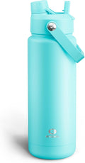 Insulated Water Bottle with Straw Stainless Steel Water Bottle, Leak-Proof, BPA-Free, Double Wall Vacuum Keeps Cold for 24 Hours for Sports, Travel, School (32 oz, Aquamarine Blue)-Ruum Studio Home