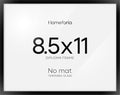 Homeforia Black Diploma Frame 8.5 x 11, High End Metal 8.5x11 Certificate Frames, 11x8.5 inch Document Frame for Wall or Tabletop, 8.5 by 11 Award Letter Size Frame, Tempered Glass, Wall Kit, Set of 1-Ruum Studio Home