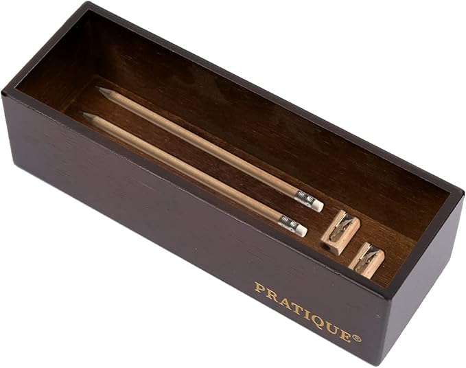 Bamboo Drawer Organizer - Kitchen Utensil Organizer Silverware Tray Cutlery Holder，Office Desk Supplies and Accessories,8.9 * 3 * 2.6,Nut-brown-Ruum Studio Home