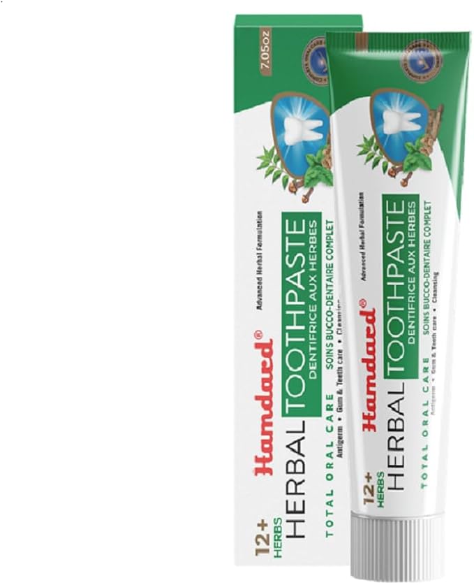 Hamdard 12 Herbs Miswak Total Oral Care Toothpaste 200g (Pack of 2)-Ruum Studio Home