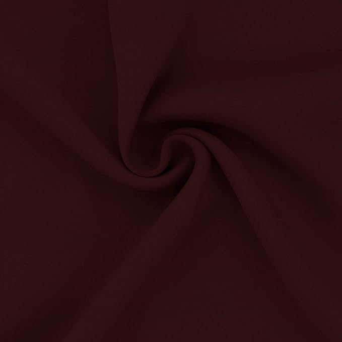 Easy-Going Blackout Curtains for Bedroom, Solid Thermal Insulated Grommet and Noise Reduction Window Drapes, Room Darkening Curtains for Living Room, 2 Panels (52x63 in,Wine)-Ruum Studio Home