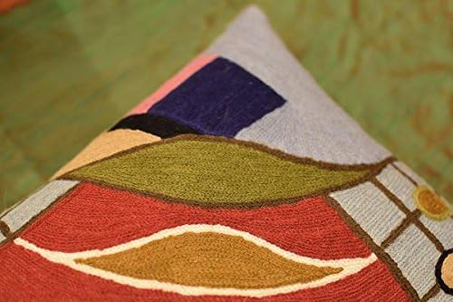 Lumbar Hundertwasser Throw Pillow Cover Biomorph Abstract Pillowcase Modern Couch Cushion Farmhouse Chair Pillowsham Outdoor Chair Cushions Handmade Wool Size 14x20-Ruum Studio Home