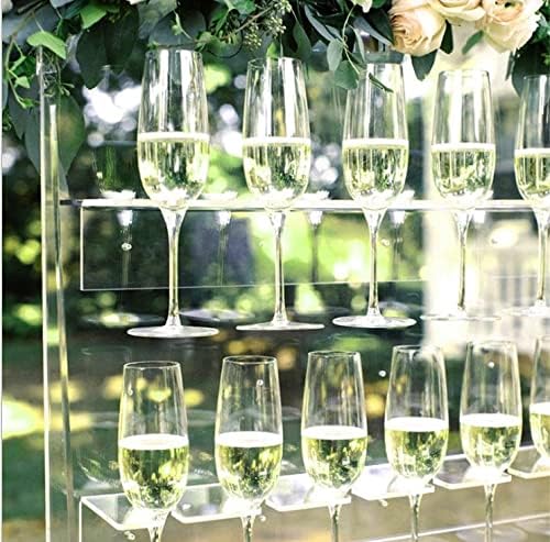 WANLIAN Wine Glass Holder - Wall Mounted Acrylic, Pack of 2 - Reception Party & Kitchen Tableware Storage Rack-Ruum Studio Home