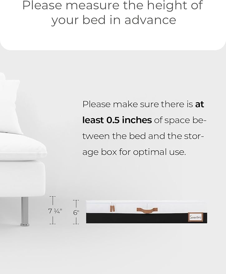 StorageWorks Large Under Bed Storage Containers with Handles and Label Holder, 2 Pack Ultra-thick Fabric Underbed Bins, Closet Organizer for Clothes, Blankets, Sweater-Ruum Studio Home