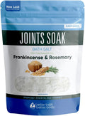 Joints Soak Bath Salt 32 Ounces Epsom Salt with Natural Rosemary, Frankincense and Peppermint Essential Oils Plus Vitamin C in BPA Free Pouch with Easy Press-Lock Seal-Ruum Studio Home