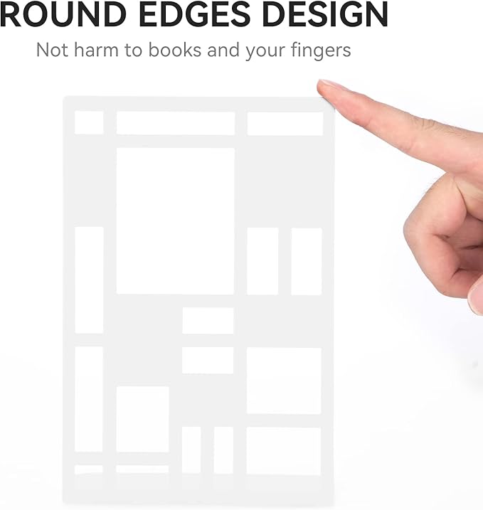 Book Ends, Bookends, Book Ends for Shelves, Bookends for Heavy Books, Book Divider Decorative Holder, Metal Heavy Duty Bookend White 1 Pair, Abstract Art Desgin Book Stopper Supports for Office, Home-Ruum Studio Home