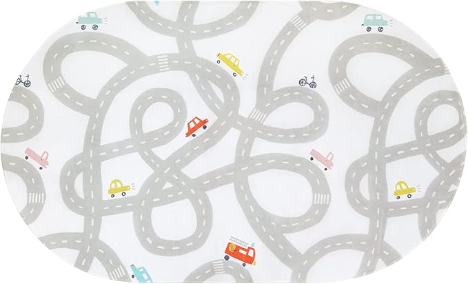 STARUIA Road Traffic Kids Rug Children Playing with Cars Playmat 4x6 Ft, Washable Play Carpet for Kids Playroom, Non-Slip Have Fun Safe Baby Nursery Rug for Toddler Boy's Bedroom Game Room Grey-Ruum Studio Home