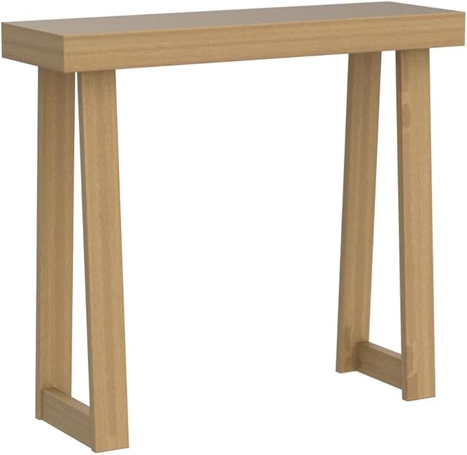 Plank+Beam Solid Wood Console Table, 36 Inch, Sofa Table, Narrow Entryway Table for Hallway, Behind The Couch, Living Room, Foyer, Easy Assembly, Pecan-Ruum Studio Home