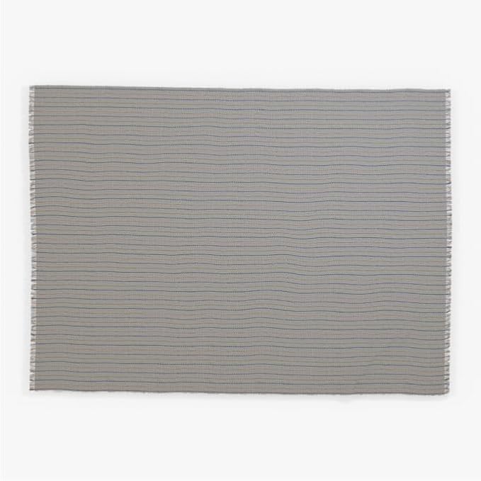 Outer Insect Shield Lightweight Throw Blanket - Pinstripe, 50’’W x 60’’, Recycled Material, Repels Mosquitoes, Ticks, Fleas & Flies, Machine Washable, Camping, Picnic, Beach, Travel-Ruum Studio Home