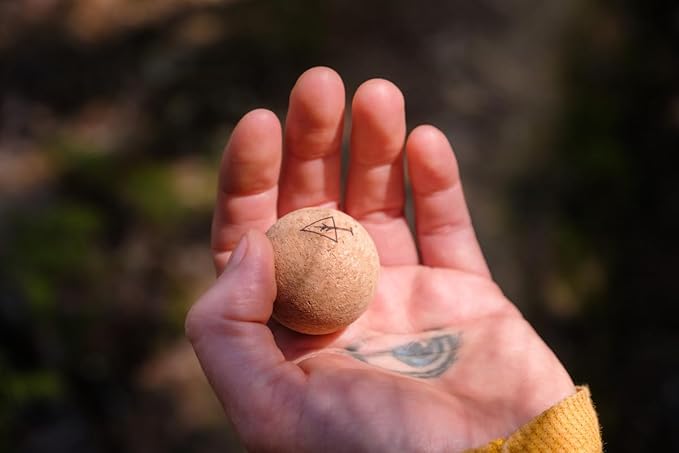 Travel Cork Massage Ball | Lightweight, Sustainable Alternative to Lacrosse Ball for Muscle Pain Relief (1.4 Inch (Pack of 2), Sanded Cork)-Ruum Studio Home