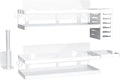 PUSDON Metal Wall Hanging Basket 2 Packs DIY Suitable for Multiple Scenes - Middle White Guardrail Suit-Ruum Studio Home