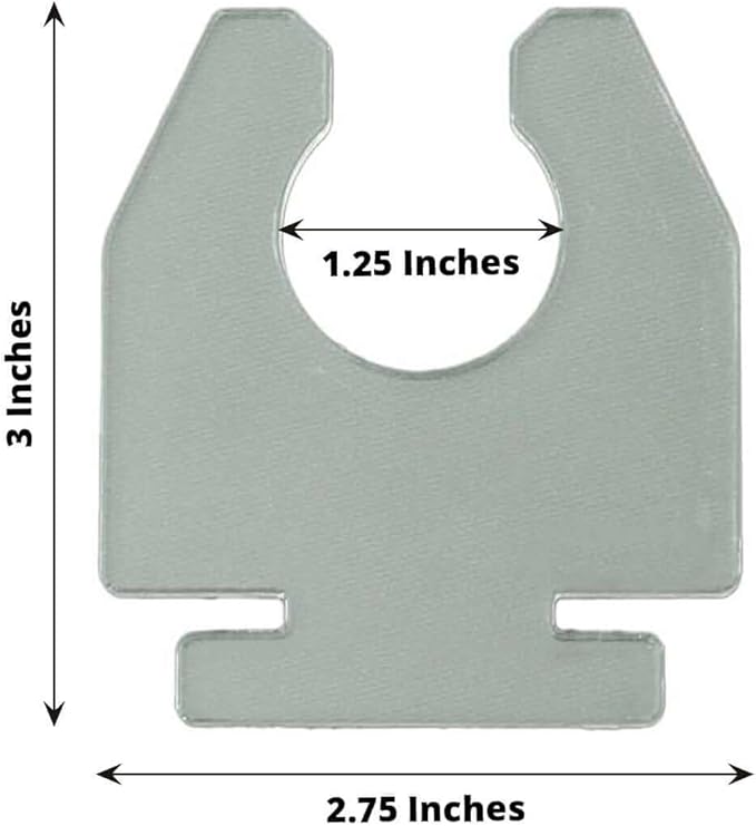 Tableclothsfactory 20 Pack | 3" Clear Acrylic Glass Holder Hooks for Double Side Display On Champagne Rack Stand-Ruum Studio Home
