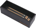 Bamboo Drawer Organizer - Kitchen Utensil Organizer Silverware Tray Cutlery Holder，Office Desk Supplies and Accessories,8.9 * 3 * 2.6inch,Black-Ruum Studio Home