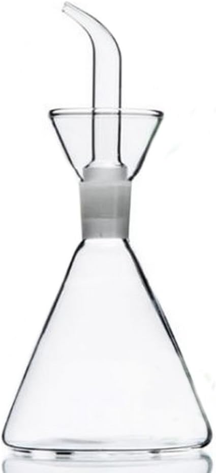 ELETON Olive Oil Dispenser Bottle Glass with No Drip Bottle Spout -Pourer Dispensing Bottles for Kitchen - Olive Glass Dispenser to Control Cooking Vegetable Oil and Vinegar(8 oz)-Ruum Studio Home