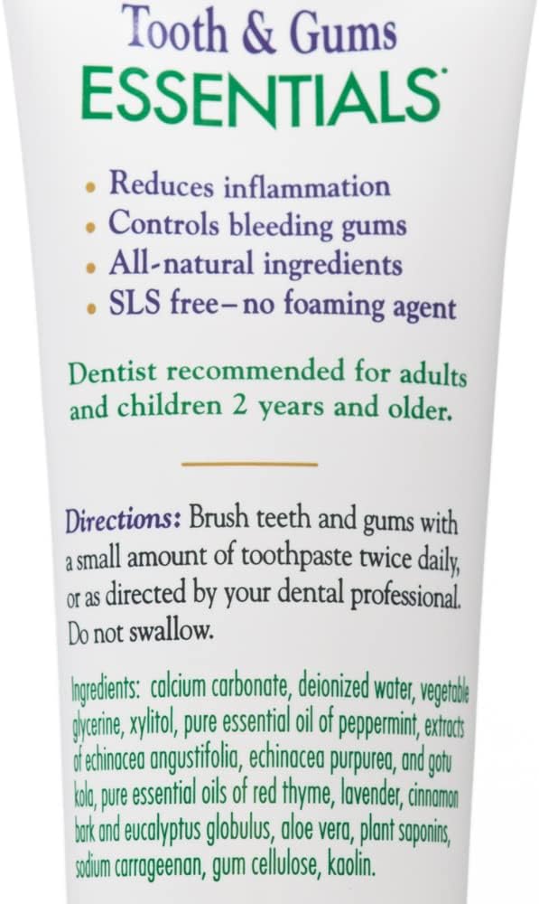 Dental Herb Company - Tooth & Gums Tonic (18 oz.) Mouthwash and Essentials Paste (Kit) - Truly Natural - Alchohol and Fluoride Free. Controls Bleeding and inflamed Gums and relieves Dry Mouth.-Ruum Studio Home