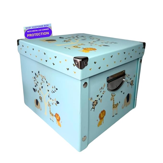 GroWings Baby Keepsake Box - Large Memory Storage for Newborns, Suitable for Boys and Girls, Strong, Durable, and Collapsible Gifts-Ruum Studio Home