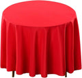 Surmente Red Tablecloth for Round Tables, 90-inch Round Table Cloths for Weddings, Banquets, or Restaurants-Ruum Studio Home