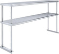 AmGood Double OverShelf Stainless Steel NSF - Many (60" Long x 14" Deep)-Ruum Studio Home