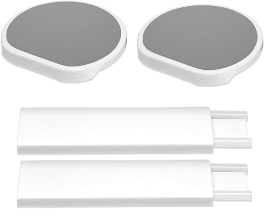 Expansion Pack - Light Gray - 2 Straight Tracks and 2 Trays. Does not Work Without the Lazy Susan Revolution Full Set (Sold Separately).-Ruum Studio Home