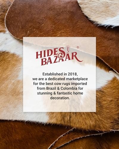 Tricolor Cowhide Rug Classic Brown, Black and White Color Mix, Natural Leather Hide, Area Rug (6x8ft)-Ruum Studio Home