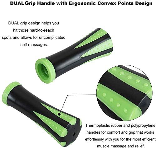 Yansyi Muscle Roller Stick for Athletes - Body Massage Roller Stick - Release Myofascial Trigger Points Reduce Muscle Soreness Tightness Leg Cramps & Back Pain for Physical Therapy & Recovery (Green)-Ruum Studio Home
