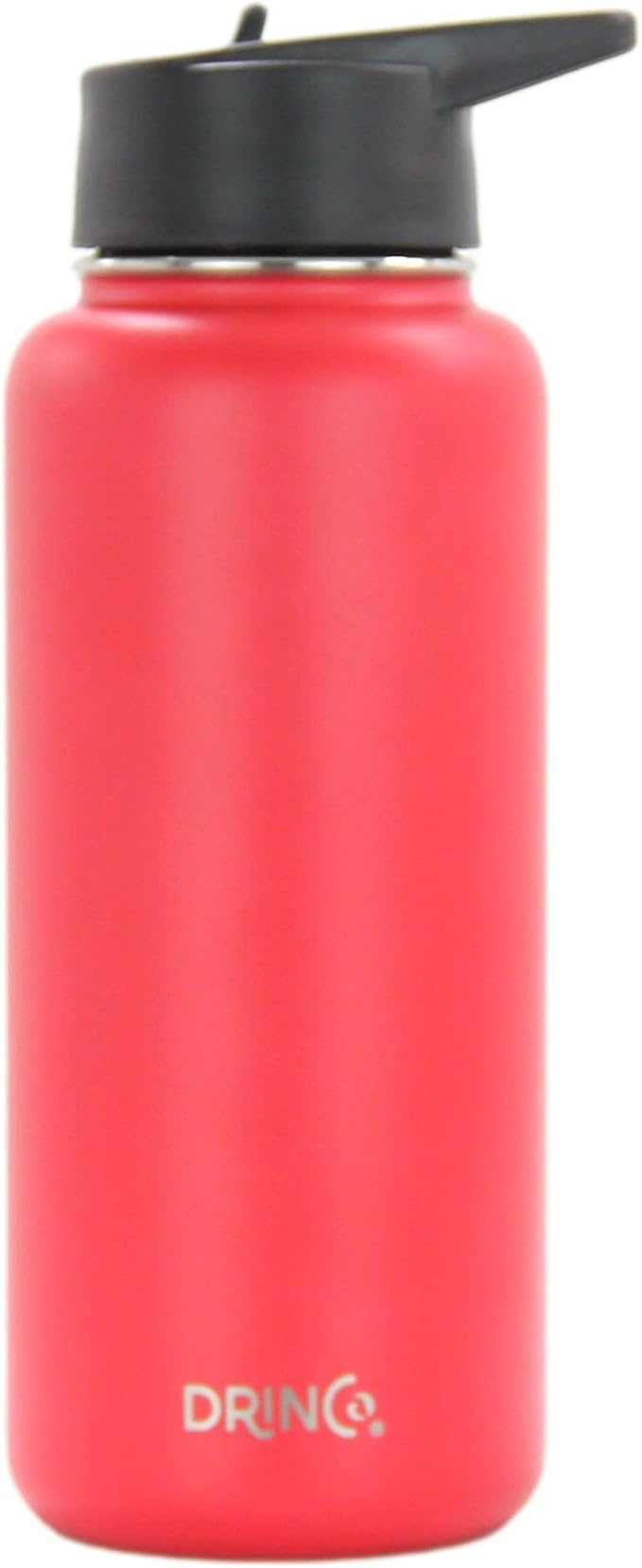 DRINCO Stainless Steel Water Bottle Spout Lid Vacuum Insulated Double Wall Water Bottle Wide Mouth (40oz 32oz 22oz 18oz 14oz) Leak Proof Keeps Cold or Hot (32 oz, 32oz Barn Red)-Ruum Studio Home