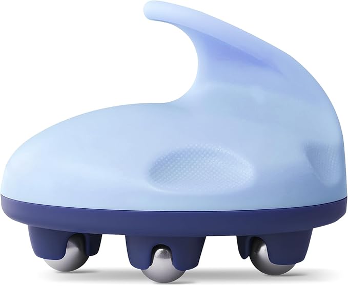Lymphatic Massage Roller for Cellulite Remover Body Sculpting - Handheld Cellulite Massage Tool for Body Bloat Blood Circulation Lymphatic Drainage Blue-Ruum Studio Home